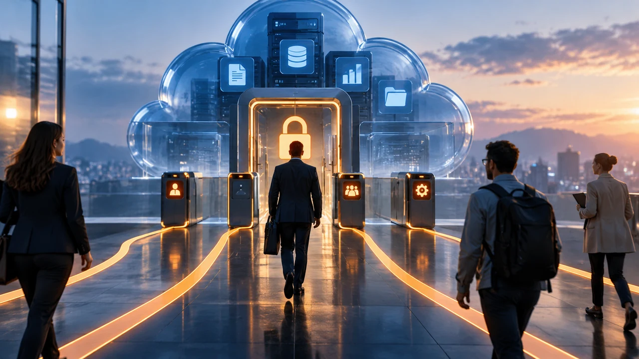 Illustration: Cloud security and access